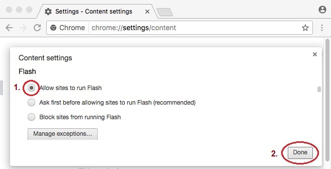 how to unblock flash on chrome mac